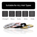 Silk Scrunchies for Women No Damage Mulberry Silk No Slip 4 Pack-Elastic Ponytail Girls Hair Ties | Skinny Hair Ties for Thin Thick Wavy or Curly Hair | No Crease for Sleep and Sports (4, Everyday)