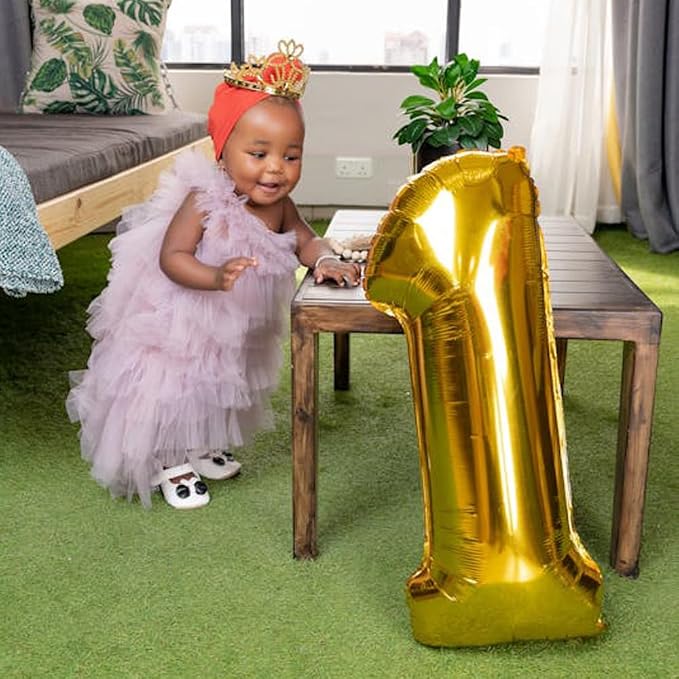 40 inch Gold Number Balloon Giant Foil Helium Balloons Gold Number 9 Balloon - Image 7
