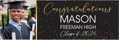 Let's Make Memories Personalized Graduation Banner Class of 2026 or Any Year by LetsMakeMemories