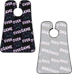 No-Slip Shaving Bib, Beard Grooming Apron with Strong Suction Cups, Video Gamers Joystick Game Over