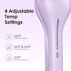 NOVUS Curling Iron Hair Crimper Waver - 1.4 Inch Anti-Scald Waves Curling Wand, Ionic Deep Waver Hair Curler Tool with Ceramic 2 Barrel for All Hair Types, Auto Shutdown Protection