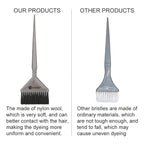 3 Pieces Hair Color Brush Kit, Balayage Tint Brush, Soft Bristles- Hair Dyeing Brushes, for Salon Hairdresser (Silver)