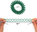 79STYLE 50Pcs Spiral Hair Ties Matte No Crease Coil Hair Ties Colorful Bulk Hair Coils Telephone Phone Cord Coil Plastic Ponytail Holder For Girls Women (Candy -Small Szie)