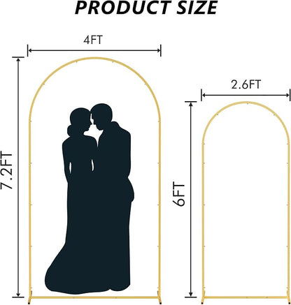 Neatsure Arch Backdrop Stand and Cover Set 2 Pack, 6FT Metal Photo Balloon Arch - Image 3
