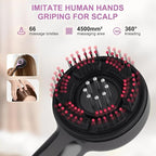 Electric Hair Massager Comb, Multi-Function Scalp Massager Brush for Hairs Care, Hair Scalp Massager Comb with Oil Applicator, Scalp Massager for Home Relaxation and Travel Use