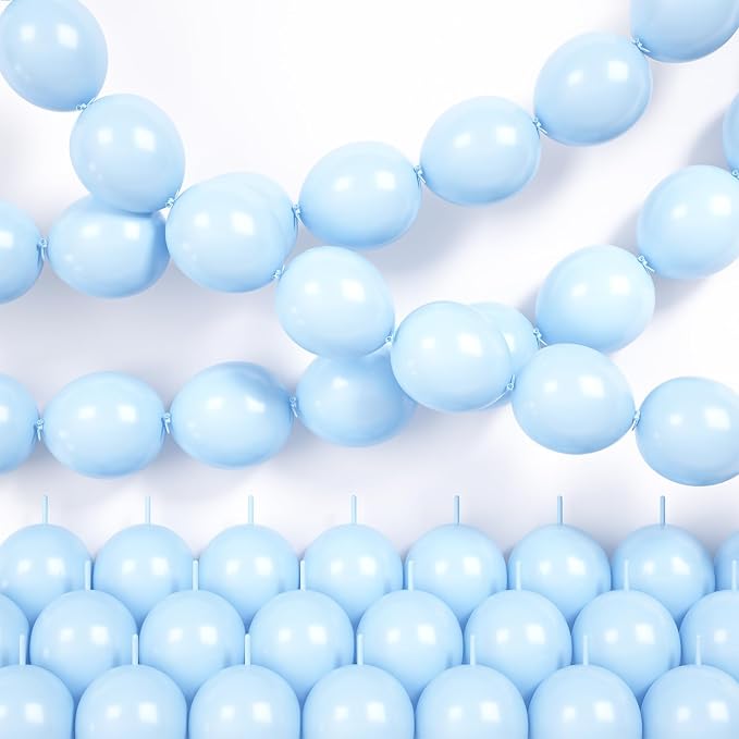 Blue Linking Balloons by Hapmori