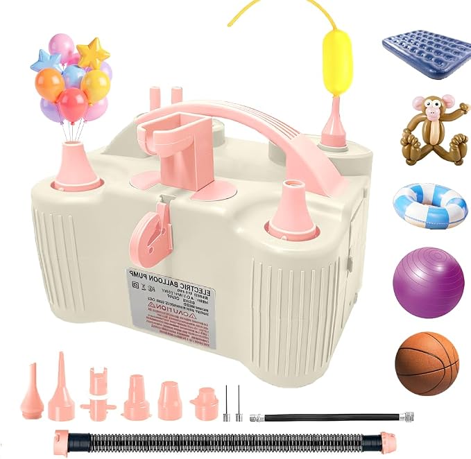 4-in-1 Electric Balloon Pump for All Balloons, Inflatables, and Sports Balls by Unknown