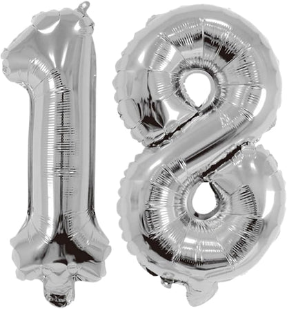 Number 18 Balloon Foil Mylar Balloons by YPSelected