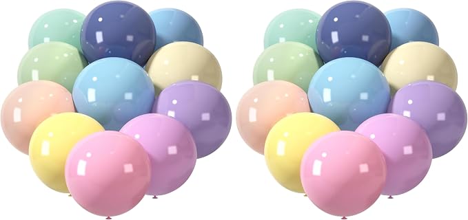 LovesTown 15PCS Pastel Balloons 18inch, Colored Latex Balloons Garland Arch by Lovestown