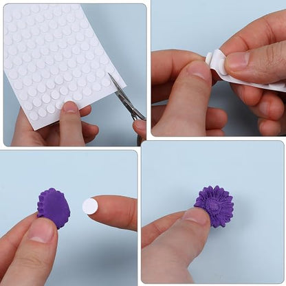 10 Sheet Foam Dots Double-Sided 1000 Pcs Round Adhesive 3D Craft Foam Tape - Image 3