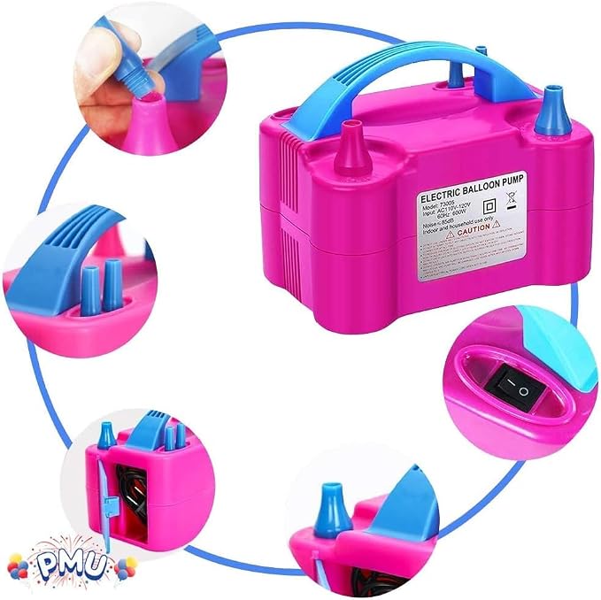 PMU Electric Balloon Inflator Pump Dual Nozzle 120V - Image 7