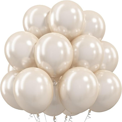 Pearl White Sand Balloons by Togvu