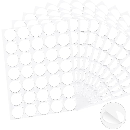 Clear Sticky Tack Adhesive Stick dots- Easy to Peel Clear Double Sided Mounting by HONIBRA