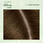 Clairol Root Touch-Up by Natural Instincts Permanent Hair Dye, 5C Cool Brown Hair Color, Pack of 2