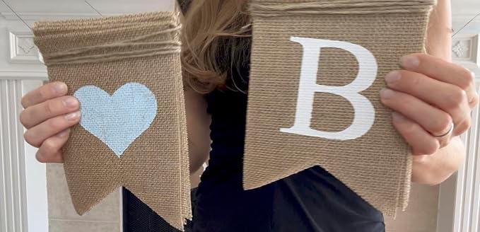 Sweet Baby Boy Burlap Banner for Baby Shower Decorations and Gender Reveal Party - Image 6