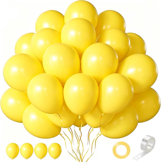 Yellow Balloons 55 Pcs 12 Inch Matte Yellow Latex Balloon Arch Kit Garland by Searchbyoccasioncolorsize