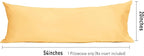 Sunflower Body Pillowcase 100% Cotton Long Pillow Cover/Case Envelope Closure 1 Pack, 21×54 inches Sheepskin, Soft and Breathable