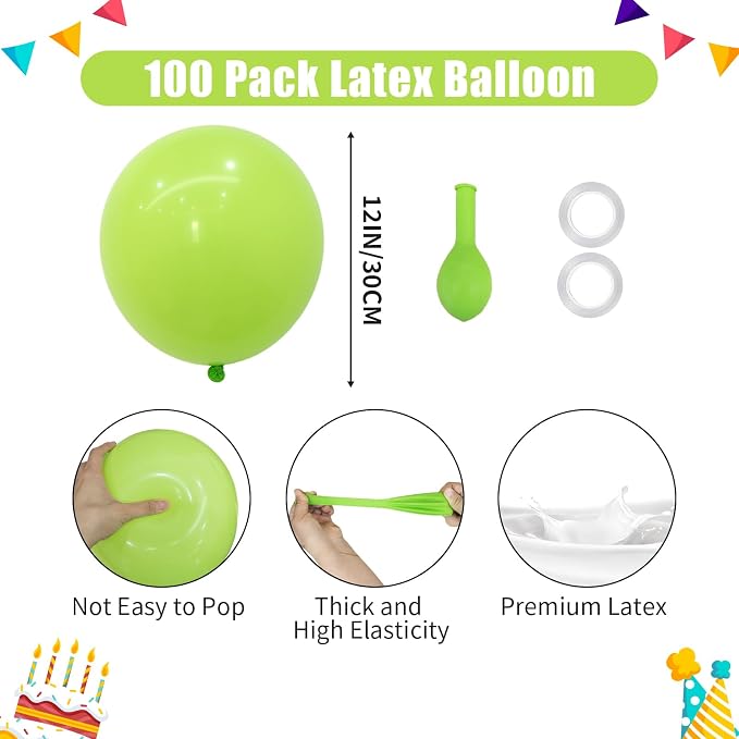 Lime Green Balloons - Image 2