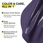 Semi Permanent Hair Color - 6 oz Color Depositing Conditioner with Shea Butter & Almond Oil- Color Conditioner Depositing Hair Mask - Vegan, Paraben, Ammonia & Sulfate Free -Extreme Silver