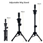 Wig Head 23 Inch Canvas Block Head Wig Stand with Mannequin Head for Wigs Making Display(23Inch, Rose)