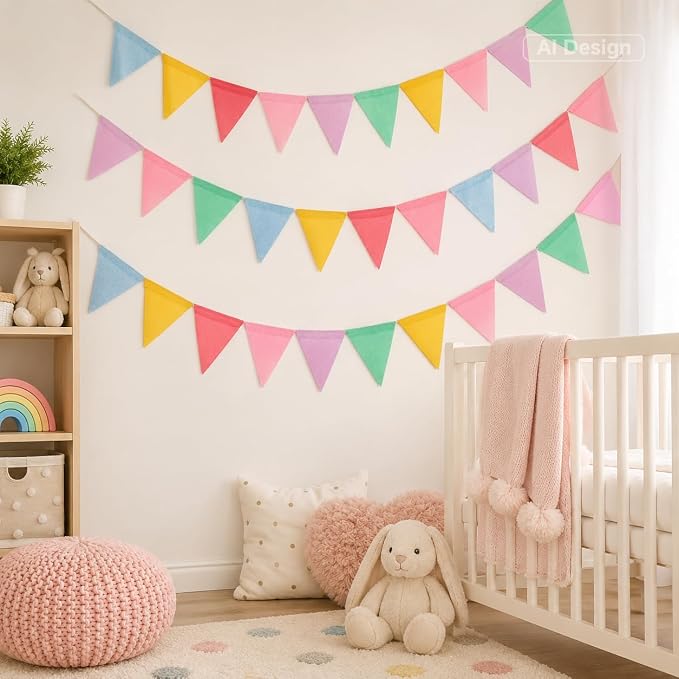 G2PLUS Bunting Banner, Triangle Flag Garland, Pennant Banner Flags, Pride Month - Image 8
