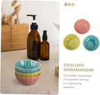 3Pcs Ceramic Essential Oil Bowls 2.83 Inch Spa Mixing Dishes for Aromatherapy Facial Mask and Hair Color Treatments Smooth Finish Salon Color Bowls