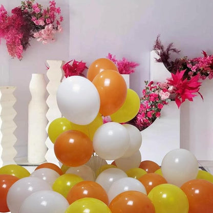 300 Pack Yellow Orange White Balloons 100 of each of the 3 colors 12 inch - Image 4