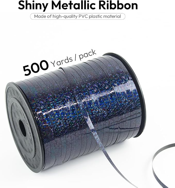 500 Yards Curling Ribbon for Gift Wrapping, 3/16" Balloon String for Christmas - Image 2