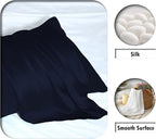 Silk Pillowcase for Hair and Skin,Soft,Breathable and Sliky 100% Silk Pillowcases King Set of 2,Both Sides Natural Mulberry Silk Pillow Cases with Hidden Zipper(King Size 20"X 36",2pcs)