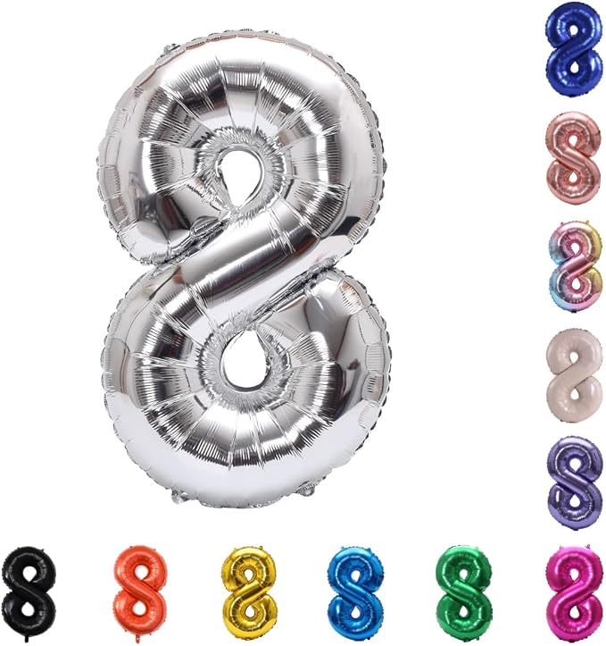 YPSelected 32 Inch Large Foil Helium Number Balloon Birthday Wedding Party 0-9 by YPSelected