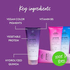 Four Reasons Color Mask INTENSE- Violet – (27 Colors) Intensive Toning Treatment - Color Depositing Conditioner – Semi Permanent Hair Dye for Lightened and Colored Hair– 100% Vegan, 6.76 fl oz
