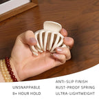Soft Silicone Hair Clips: 9 Pcs Flexible Bendable Claw Clips For Women/Girl，matte hair clips for thick/thin