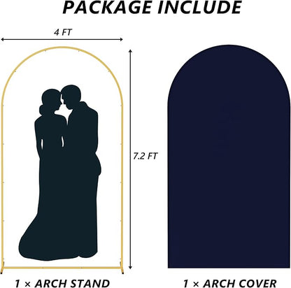 Neatsure Arch Backdrop Stand and Cover Set, 7.2FT Metal Photo Balloon Arch - Image 3