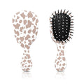 Mini Hair Brush,Cute Detangling Travel Hair Brush,Soft Bristles for Effortless Tangle Removal,Detangler Hairbrush for Women Men Boys Girls Kids Wet Dry All Hair Types (Brown Cow, Mini)
