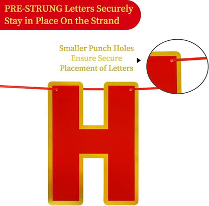 Pre-Strung Happy Birthday Banner - Image 4