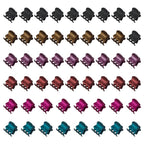 50 PCS Mini Hair Claw Clips， Bangs Strong Grip Multifunction Clamp Clips. (Matte color 2)