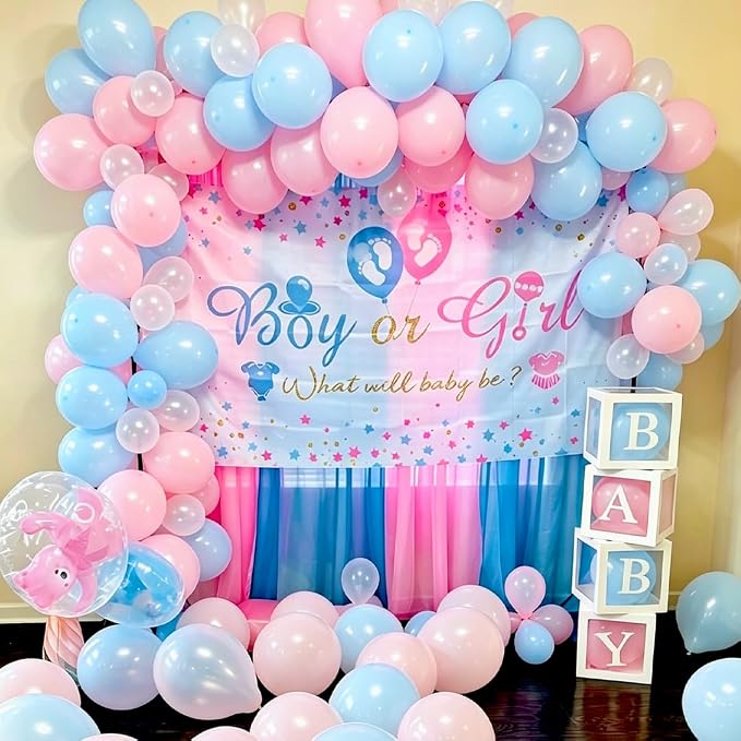 Pink and Blue Balloons - Image 3