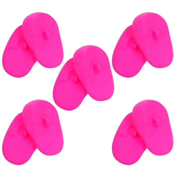 TEHAUX 10pcs Silicone Ear Covers for Hair Dryer Heat And Shower,silicone Salon And Diy Hair Dye Ear Covers,protective Shields For Dyeing Drying Shower,3x1. 8 Inch