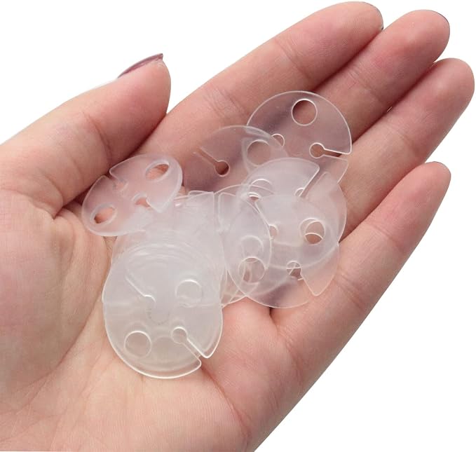 Balloon Clips DGBRSM 100pcs White Round Plastic Balloon Clips Wedding Party - Image 3