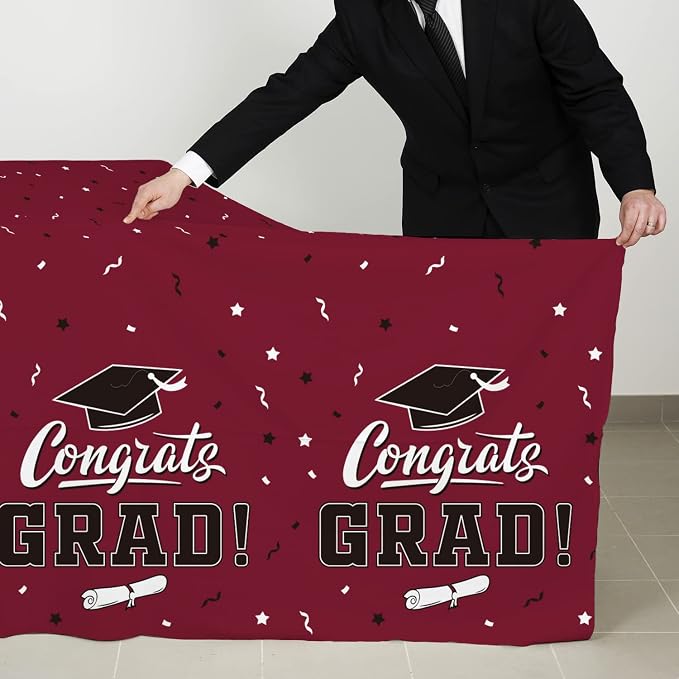 Graduation Tablecloths Graduation Party Table Decorations Waterproof Plastic - Image 3