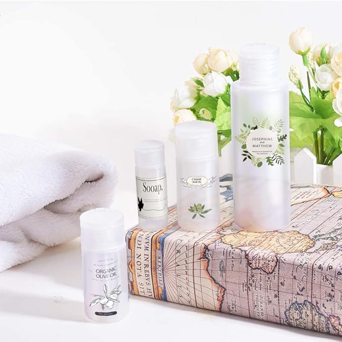 BENECREAT 10 Pack 1oz Travel Bottles Small Travel tubes Plastic Flip Cap Sample Bottle Refillable Travel Bottles for Makeup, Liquid, Cosmetic Toiletries Product