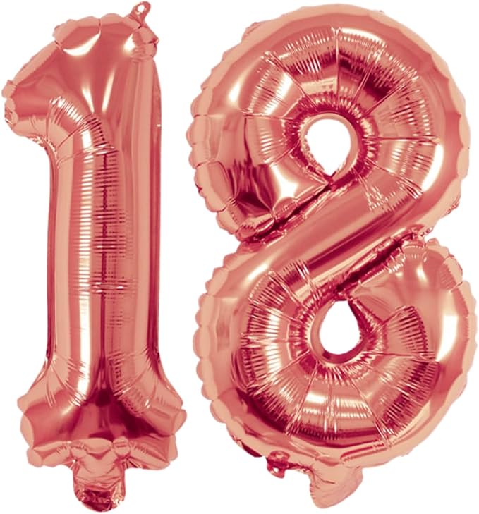 Number 18 Balloon Foil Mylar Balloons by YPSelected