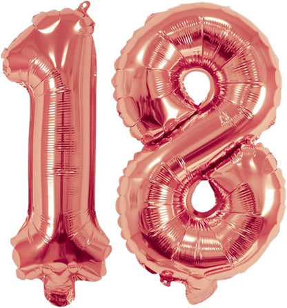 Number 18 Balloon Foil Mylar Balloons by YPSelected