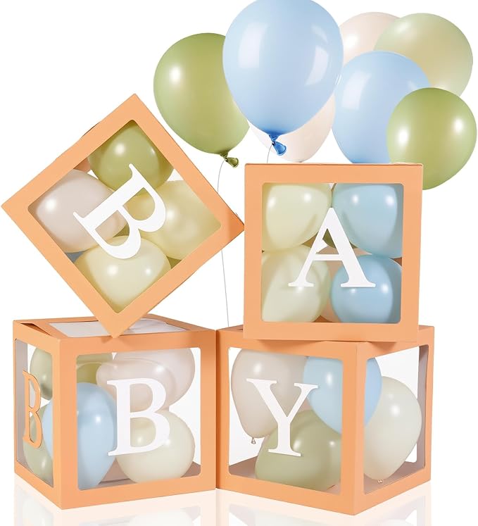 Zhanmai Baby Boxes for Bear Baby Shower Decoration by Zhanmai