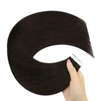 YoungSee Tape Hair Extensions Real Human Hair Brown 14inch 50g 20pcs Invisible Tape in Brown Hair Extensions for Women Human Hair Tape-in Extension Silky Straight