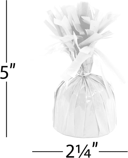 Pack of 12 Foil Metallic Balloon Weight 6 oz - Image 2