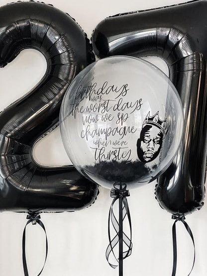 Black 17 Balloon - Image 4