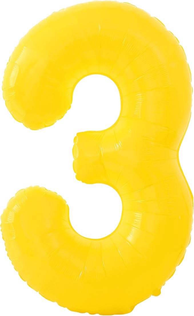 KatchOn, Honey Bee Party Decorations | Yellow Three balloon by KatchOn