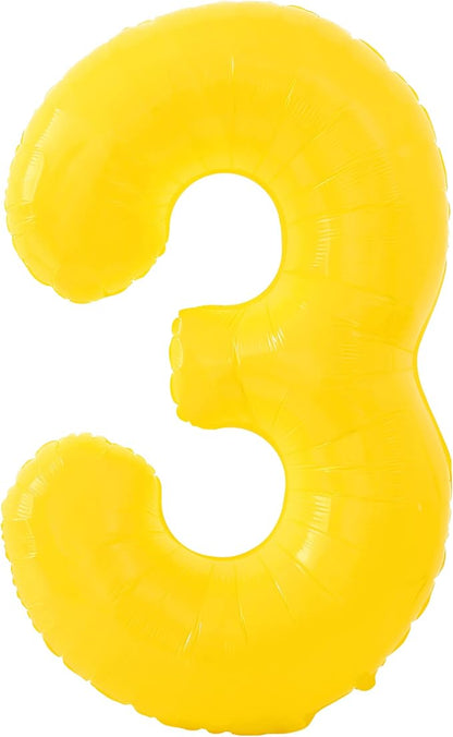 KatchOn, Honey Bee Party Decorations | Yellow Three balloon by KatchOn