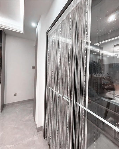 ave split 100cmX200cm Decorative Door String Curtain Beads Wall Panel Fringe - Image 4